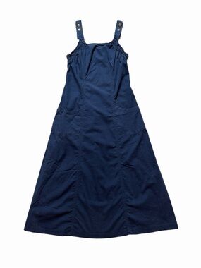 XCVI Navy Blue Utility Cargo Midi Dress S 90s Y2K Summer Festival